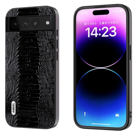 Шкіряний Чохол ABEEL Genuine Leather Weilai Series для Google Pixel 8 Pro - чорний