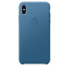 Кожаный Чехол Leather Case Cape Cold Blue для iPhone Xs Max