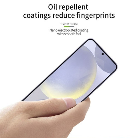 Защитное стекло MOFI 9H 3D Full Screen на Samsung Galaxy S25 5G - черное