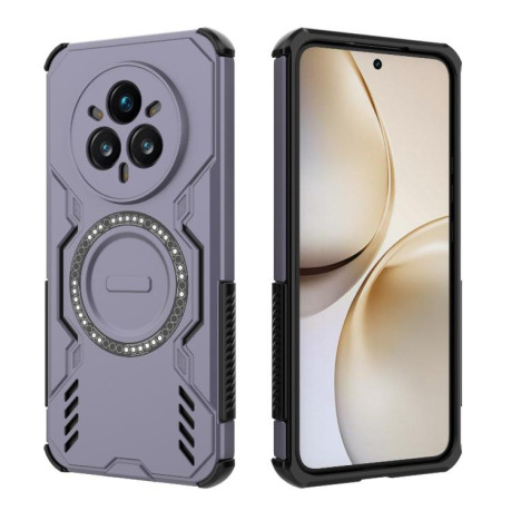 Протиударний чохол Armor Magnetic Ring для Realme 14 Pro+ 5G - фіолетовий