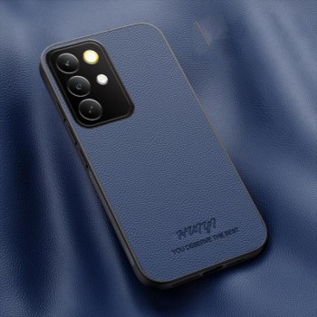 Чехол HUIYI Leather Magnetic на Realme C85 Pro — синий