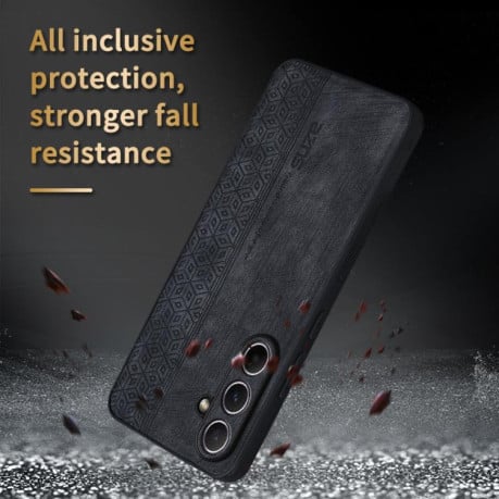 Чехол AZNS с 3D-тиснением и мягким покрытием Skin Feel на Samsung Galaxy S25 FE 5G - зеленый