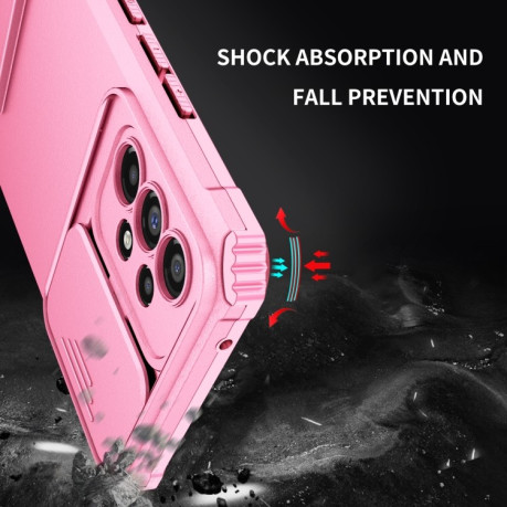 Протиударний чохол Stereoscopic Holder Sliding Samsung Galaxy A53 5G - рожевий