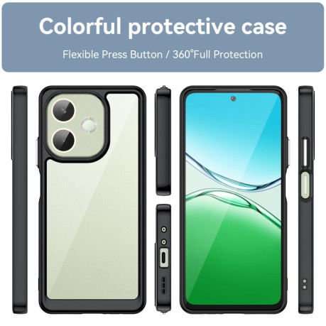 Противоударний чохол Colorful Acrylic Series для OPPO A5 Pro 5G - чорний