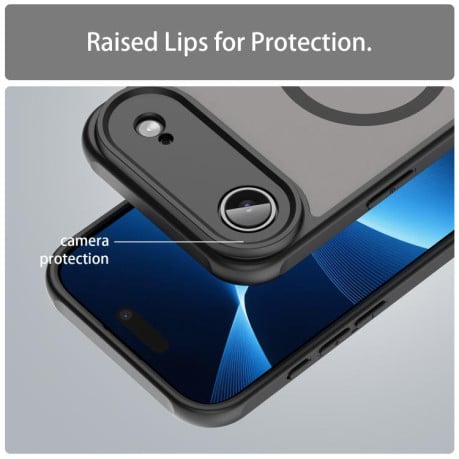 Чехол Fan Dun Series гибрид Frosted с Magsafe на iPhone Air - черный