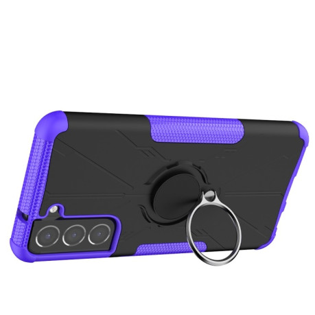 Противоударный чехол Machine Armor Bear для Samsung Galaxy S21 FE - фиолетовый
