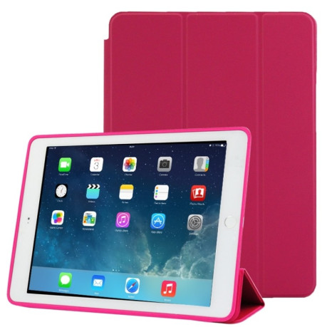 Чехол-книжка Treated Smart Leather Case  для iPad Air 2 - фуксия