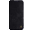 Кожаный чехол-книжка Nillkin Qin Series для iPhone 14/13 - черный
