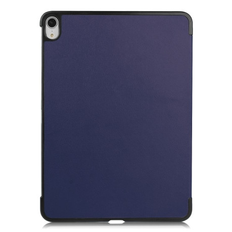 Чехол Custer Texture Three-folding Sleep/Wake-up на iPad Air 10.9 2022/2020 - синий