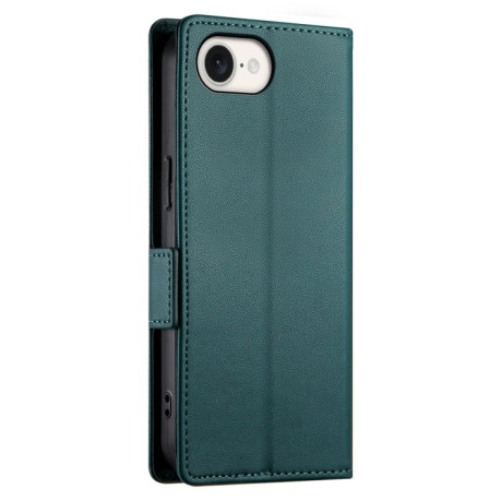 Чохол-книжка Side Buckle Magnetic Frosted Leather для iPhone 16e - зелений