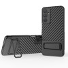 Противоударный чехол Texture Wavy для Samsung Galaxy M54 - черный