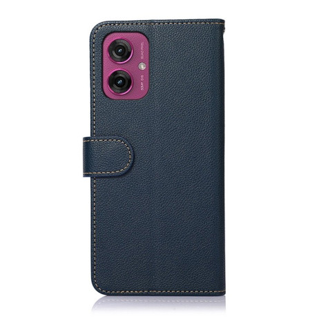 Чохол-книжка KHAZNEH Litchi Texture для Motorola Moto G55 5G - синій