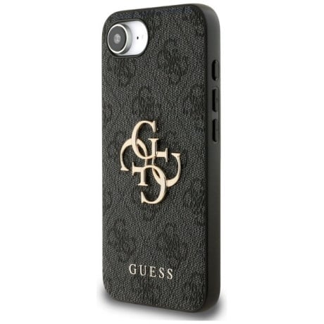 Оригинальный чехол Guess Big Metal Logo для iPhone 16e - Gray