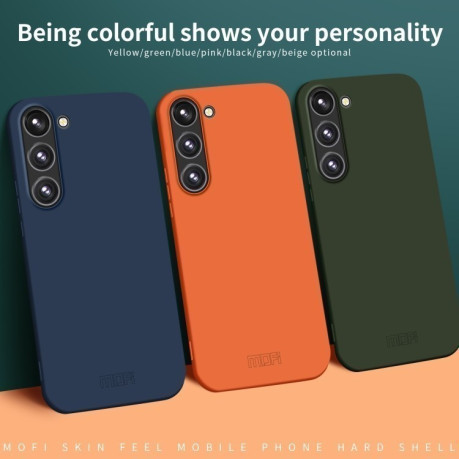 Ультратонкий чохол MOFI Qin Series Skin Feel All-inclusive Silicone Series для Samsung Galaxy A34 5G - помаранчевий