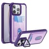 Чохол протиударний Card Bag Holder Acrylic Hybrid для iPhone 16 Pro - фіолетовий