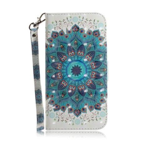 Чехол-книжка Crystal 3D Shockproof Protective Leather для Samsung Galaxy M35 - Wreath