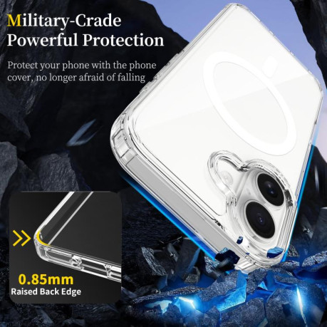 Акриловий протиударний чохол Magsafe Scratchproof Acrylic TPU для iPhone 17 - прозорий