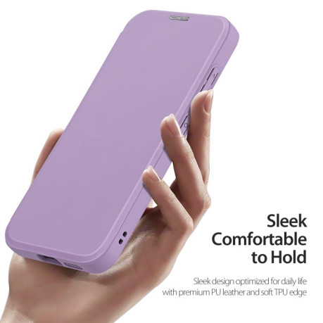 Чохол-книжка DUX DUCIS Skin X Pro Series Magsafe  для Samsung Galaxy S25+ 5G - фіолетовий
