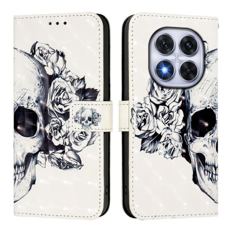 Чохол-книжка 3D Painting для Xiaomi Redmi Note 14 Pro 5G/Poco X7 - Skull