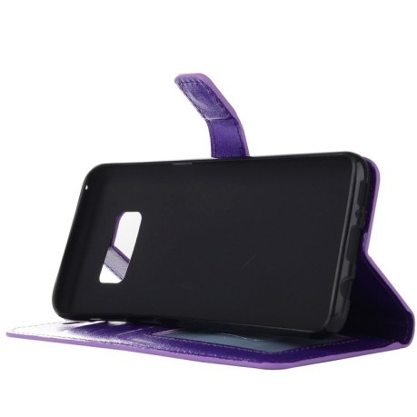 Чехол-книжка Retro на Samsung Galaxy S8 /G950-фиолетовый