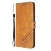 Чехол- книжка Stitching Style 2-Color Cow Texture на Samsung Galaxy A51-желтый