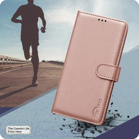 Чохол-книжка RFID Anti-theft Leather для Samsung Galaxy S25 Ultra 5G - золотий