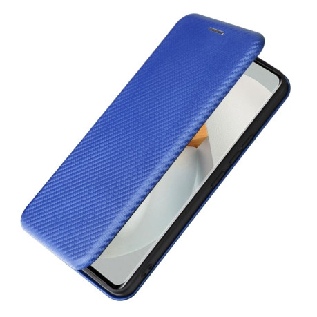 Чохол-книжка Carbon Fiber Texture на Vivo S12 5G/V23 5G - синій
