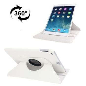 Шкіряний Чохол 360 Degree Rotation Litchi білий для iPad 9.7 2017/2018