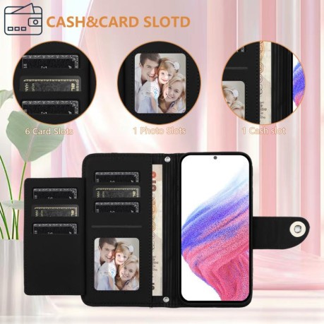 Чохол-книжка Rhombic Texture Flip Leather для Xiaomi Redmi Note 14 Pro 5G/Poco X7 - чорний