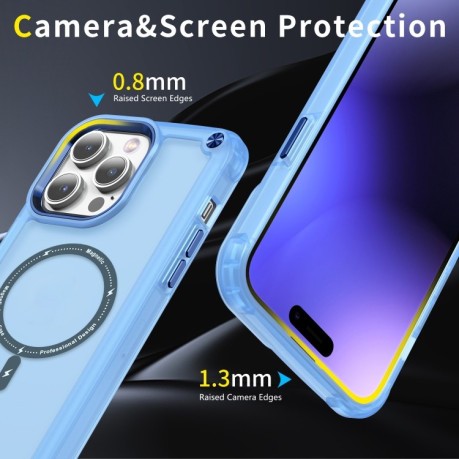 Протиударний чохол Skin Feel MagSafe Magnetic для iPhone 15 Pro 5G - синій