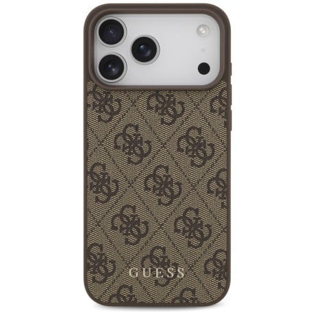 Оригинальный чехол Guess 4G Classic на iPhone 17 Pro Max - Brown