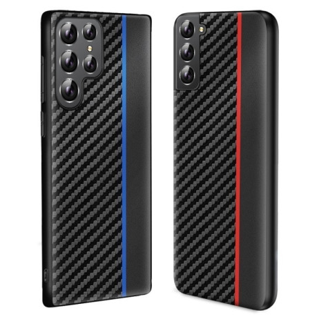 Протиударний чохол Carbon Fiber Splicing для Samsung Galaxy S25+ 5G - червоний