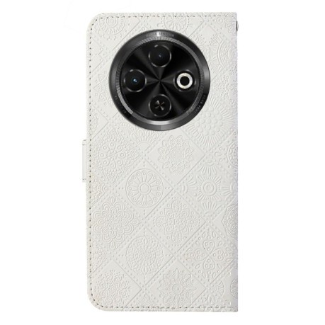 Чохол-книжка Ethnic Style на Tecno Spark 30C — білий