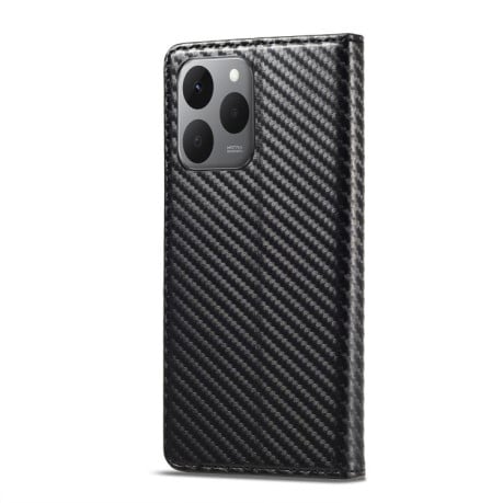 Чехол-книжка LC.IMEEKE Carbon Fiber на Xiaomi 15T 5G - Black