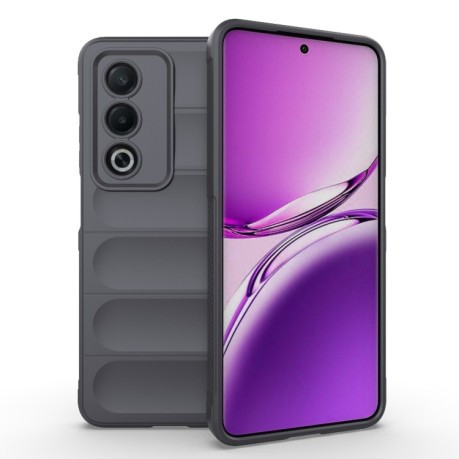 Силіконовий чохол Magic Flannel для OPPO A80 5G/A3 Pro - темно-сірий