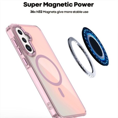 Чехол Plating Gradient Discolor MagSafe для Samsung Galaxy A56 5G - чорний