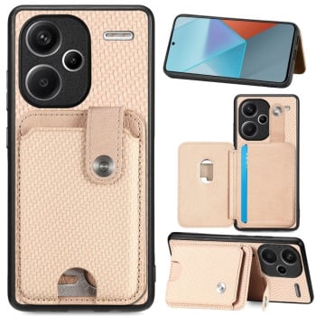 Противоударный чехол Wristband Kickstand Card для Xiaomi Redmi Note 13 Pro+ - хаки