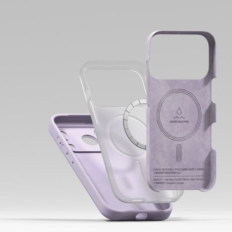 Оригінальний силіконовий чохол Ringke Silicone Magnetic з MagSafe на iPhone 17 Pro Max - Purple