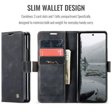 Чехол-книжка CaseMe-013 Multifunctional на Samsung Galaxy Fold 7 - черный