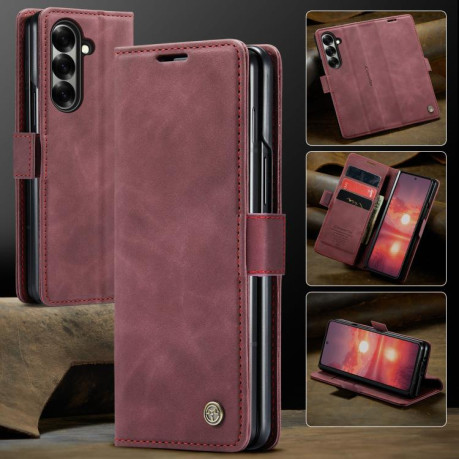 Чохол-книжка CaseMe-013 Multifunctional на Samsung Galaxy Fold 7 - червоний