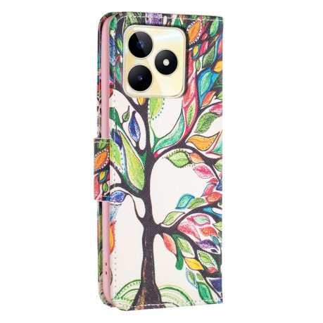 Чехол-книжка Colored Drawing Pattern для Realme C53/C51 - Life