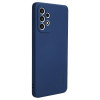 Противоударный чехол ENKAY Liquid Silicone для Samsung Galaxy A73 5G - синий