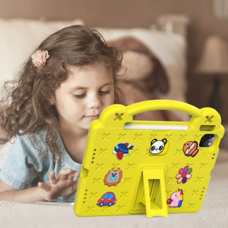 Протиударний чохол Handle Kickstand Children EVA для iPad 10.9 2022 - жовтий