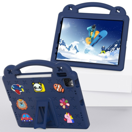 Протиударний чохол Handle Kickstand Children EVA для iPad 10.9 2022 - темно-синій