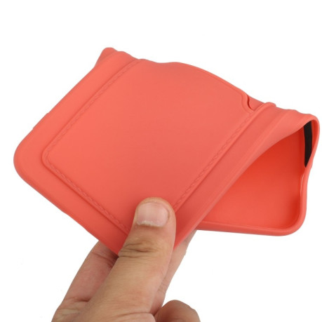 Противоударный чехол Card Slot Design на Xiaomi Redmi Note 10/10s/Poco M5s - светло-красный