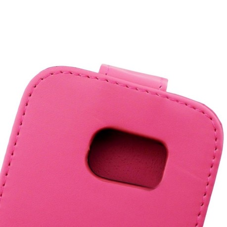 Фліп-чохол R64 Texture Single на Galaxy S7/G930 - пурпурно-червоний