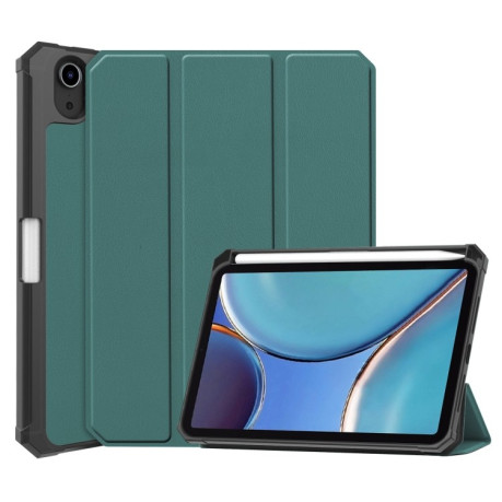 Чохол-книжка Custer Pattern Pure Color на iPad mini 6 - зелений