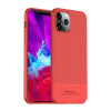 Чехол iPAKY Carbon Fiber Texture на iPhone 12 Pro Max - красный