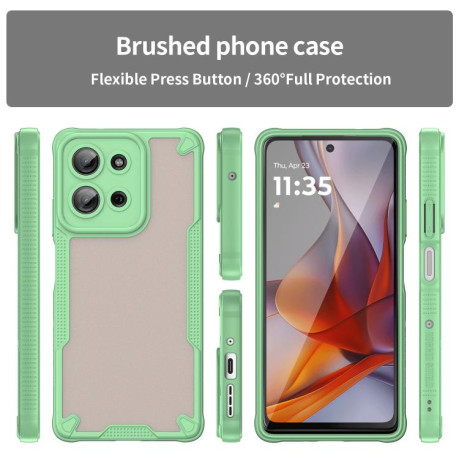 Протиударний чохол Armor Glaze PC Hybrid для Motorola Moto G75 5G - зелений