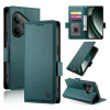 Чехол-книжка Side Buckle Magnetic Frosted Leather для Realme GT 6 Global/ Realme GT 6 4G - зеленый